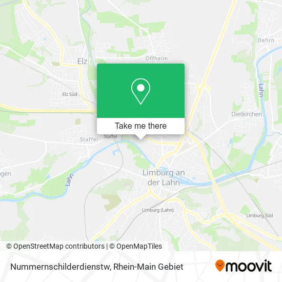 Карта Nummernschilderdienstw