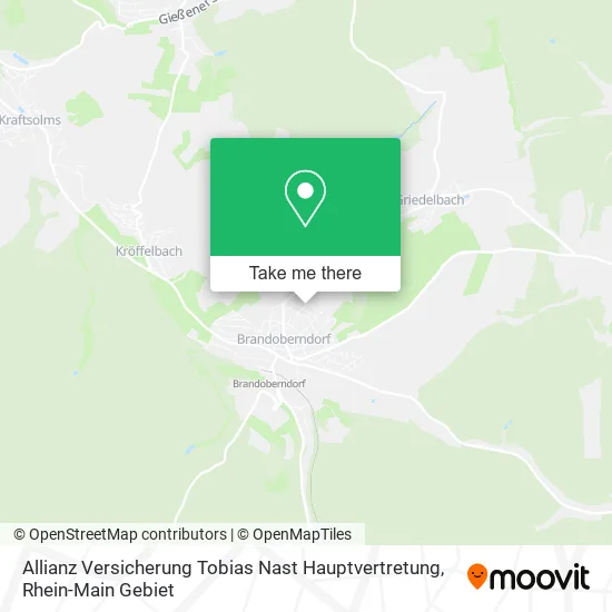 Карта Allianz Versicherung Tobias Nast Hauptvertretung