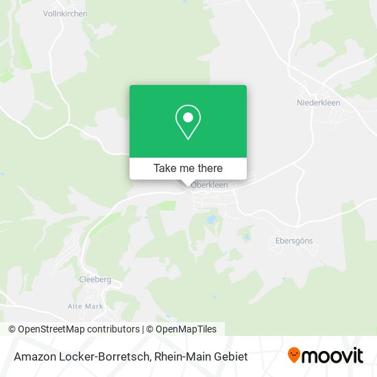 Amazon Locker-Borretsch map
