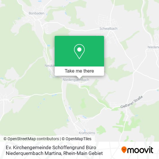 Ev. Kirchengemeinde Schöffengrund Büro Niederquembach Martina map