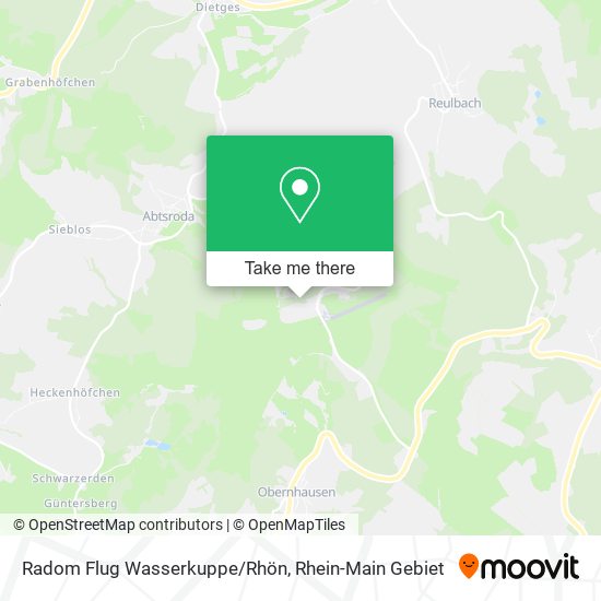 Карта Radom Flug Wasserkuppe/Rhön