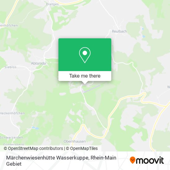 Märchenwiesenhütte Wasserkuppe map