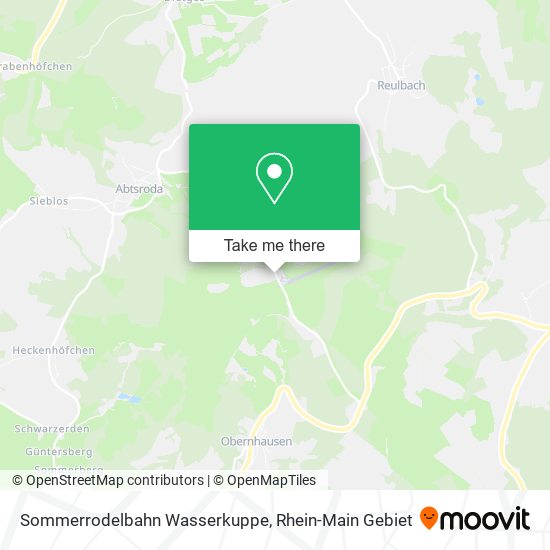 Sommerrodelbahn Wasserkuppe map