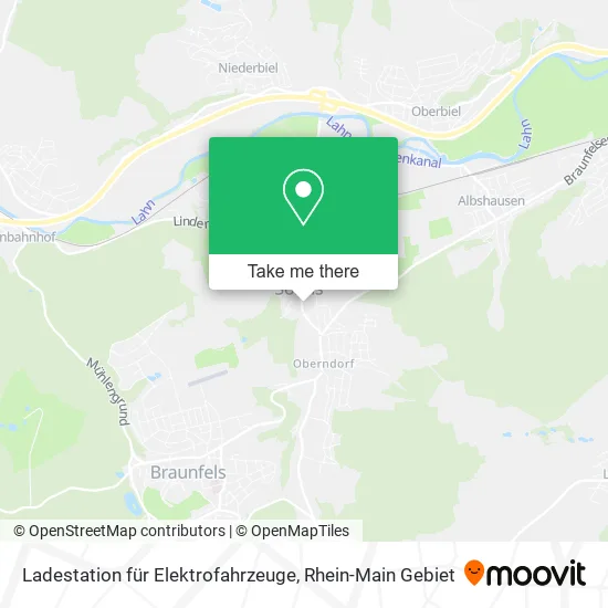 Карта Ladestation für Elektrofahrzeuge