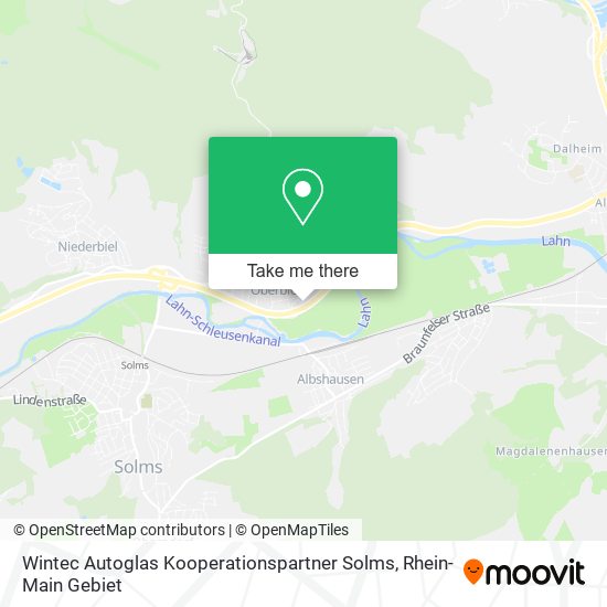 Карта Wintec Autoglas Kooperationspartner Solms