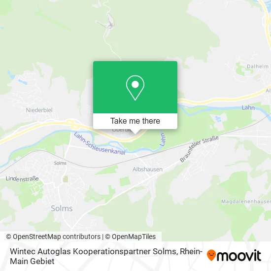 Карта Wintec Autoglas Kooperationspartner Solms