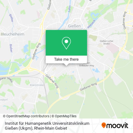 Institut für Humangenetik Universitätsklinikum Gießen (Ukgm) map