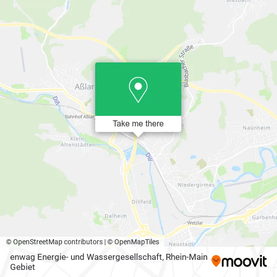 Карта enwag Energie- und Wassergesellschaft