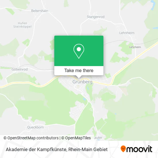 Карта Akademie der Kampfkünste