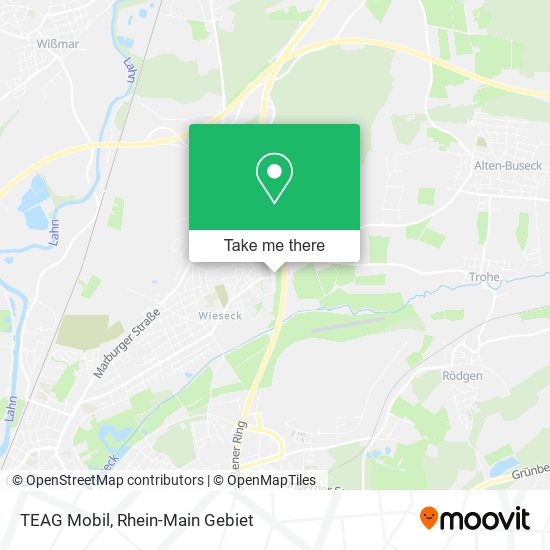 TEAG Mobil map