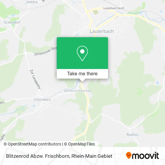 Карта Blitzenrod Abzw. Frischborn