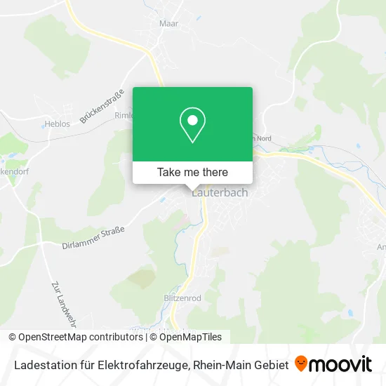 Карта Ladestation für Elektrofahrzeuge
