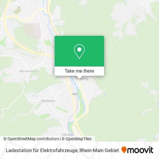 Карта Ladestation für Elektrofahrzeuge