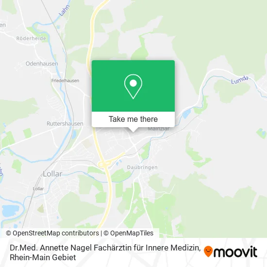 Карта Dr.Med. Annette Nagel Fachärztin für Innere Medizin