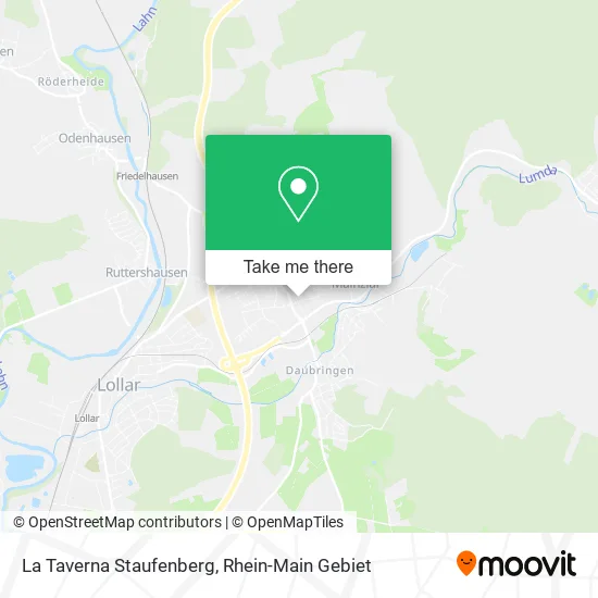 Карта La Taverna Staufenberg