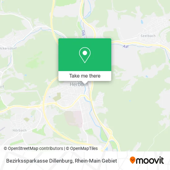 Карта Bezirkssparkasse Dillenburg