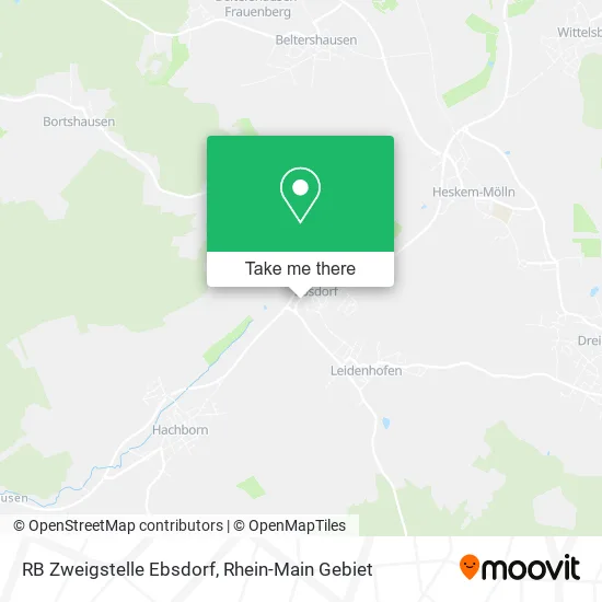 Карта RB Zweigstelle Ebsdorf
