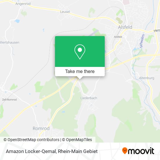 Amazon Locker-Qemal map