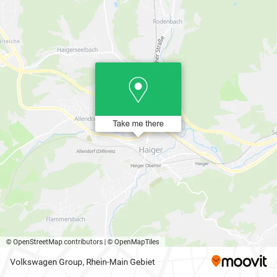 Карта Volkswagen Group