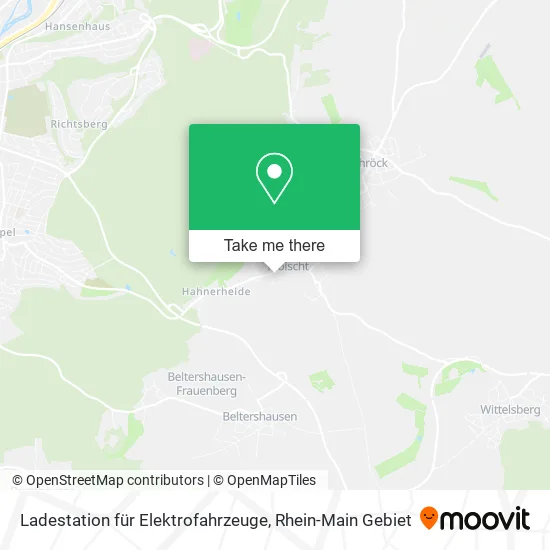 Карта Ladestation für Elektrofahrzeuge
