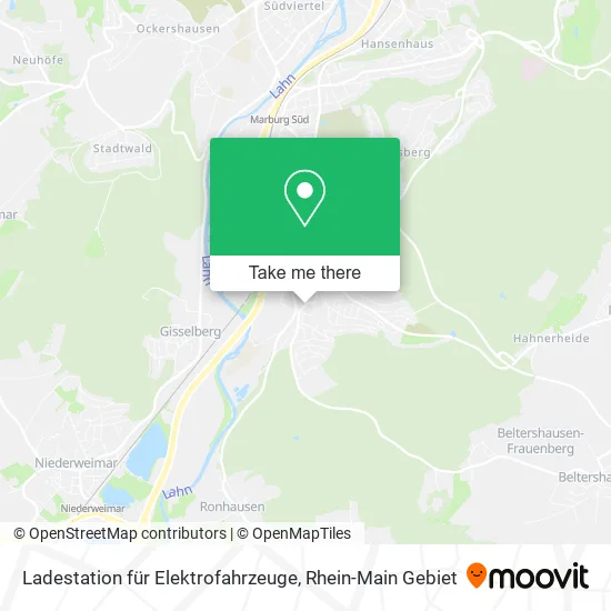 Карта Ladestation für Elektrofahrzeuge