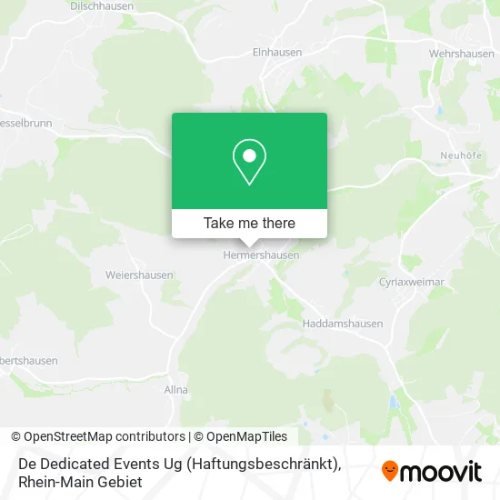 Карта De Dedicated Events Ug (Haftungsbeschränkt)