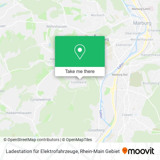 Ladestation für Elektrofahrzeuge map