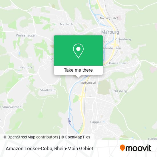 Amazon Locker-Coba map