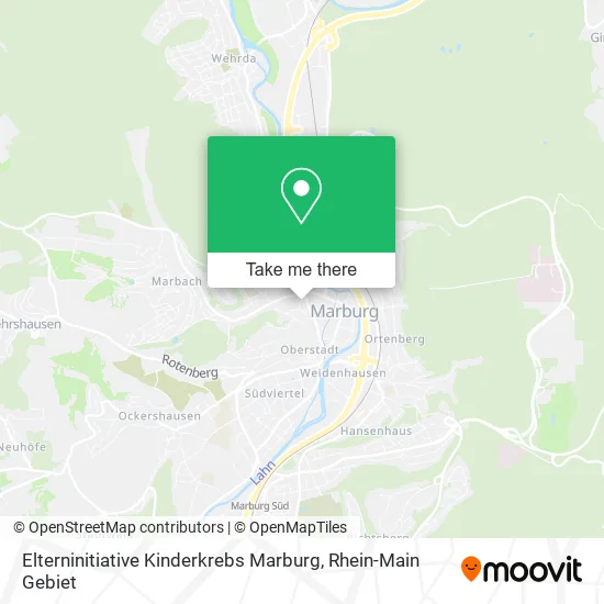 Карта Elterninitiative Kinderkrebs Marburg