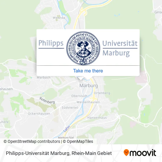Карта Philipps-Universität Marburg