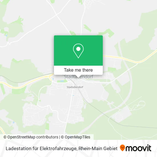 Карта Ladestation für Elektrofahrzeuge