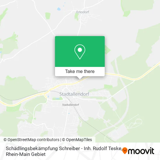 Карта Schädlingsbekämpfung Schreiber - Inh. Rudolf Teske