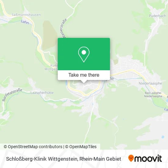 Карта Schloßberg-Klinik Wittgenstein
