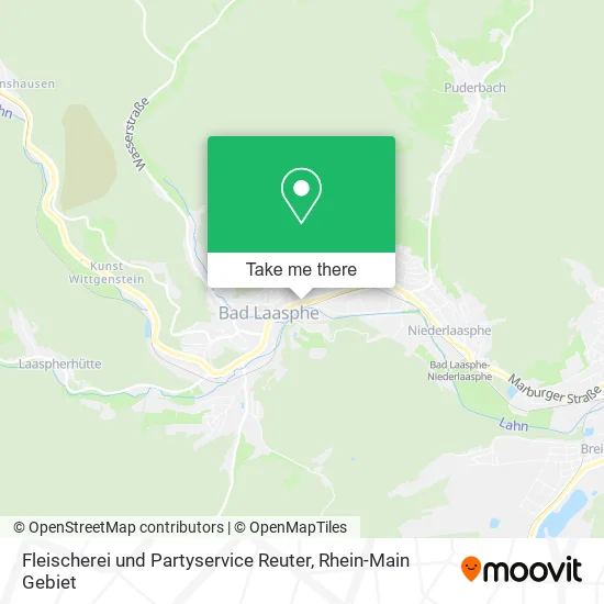 Карта Fleischerei und Partyservice Reuter