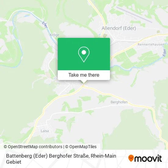 Карта Battenberg (Eder) Berghofer Straße