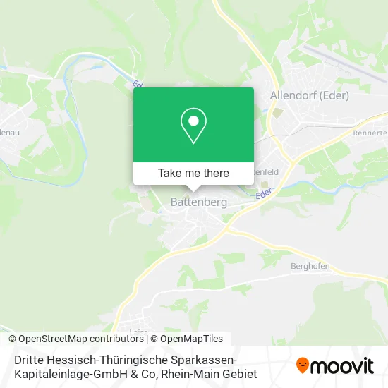Карта Dritte Hessisch-Thüringische Sparkassen- Kapitaleinlage-GmbH & Co