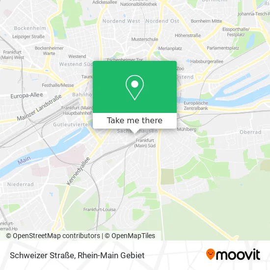 Карта Schweizer Straße
