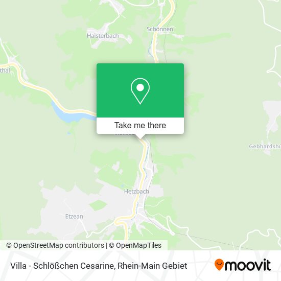 Villa - Schlößchen Cesarine map