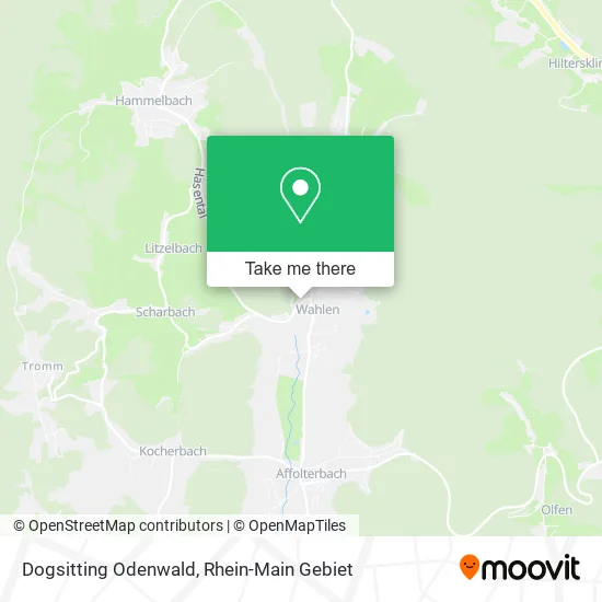 Карта Dogsitting Odenwald