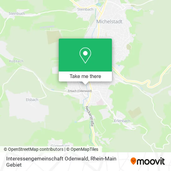 Карта Interessengemeinschaft Odenwald