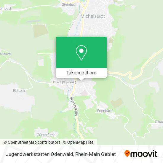 Карта Jugendwerkstätten Odenwald