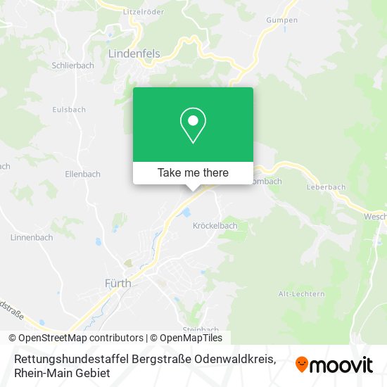 Rettungshundestaffel Bergstraße Odenwaldkreis map