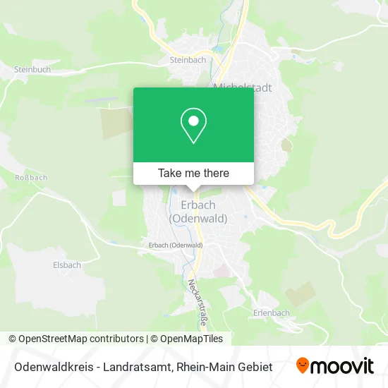 Карта Odenwaldkreis - Landratsamt