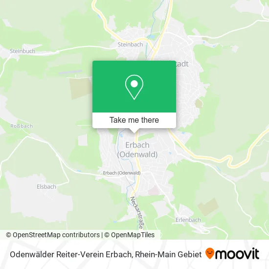Карта Odenwälder Reiter-Verein Erbach
