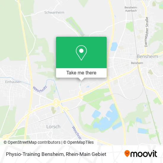 Карта Physio-Training Bensheim