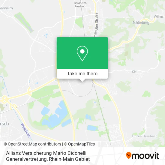Allianz Versicherung Mario Cicchelli Generalvertretung map
