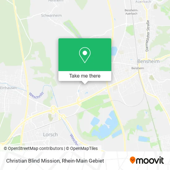 Карта Christian Blind Mission