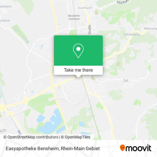 Карта Easyapotheke Bensheim