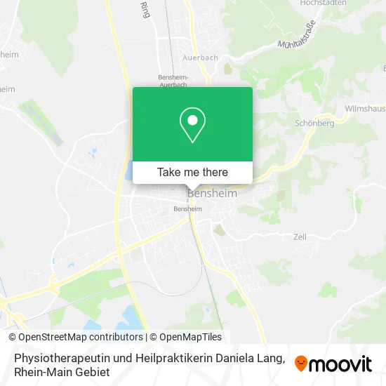 Карта Physiotherapeutin und Heilpraktikerin Daniela Lang