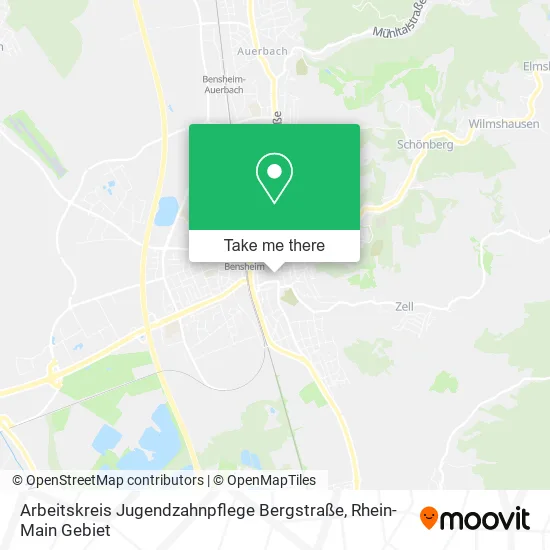 Карта Arbeitskreis Jugendzahnpflege Bergstraße